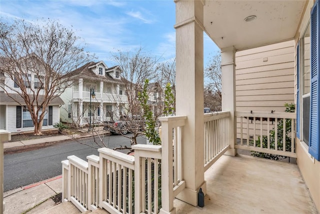 balcony with covered porch