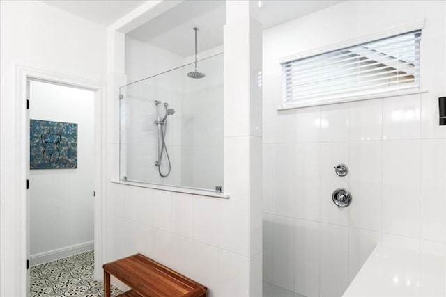 312 Olinda Way, Liberty Hill, TX 78642 - bathroom featuring walk in shower