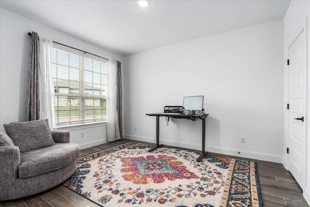 312 Olinda Way, Liberty Hill, TX 78642 - office space featuring baseboards and wood finished floors