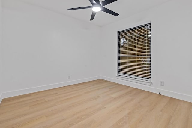 5102 Summerset Trl, Austin, TX 78749 - spare room featuring light wood-type flooring and ceiling fan