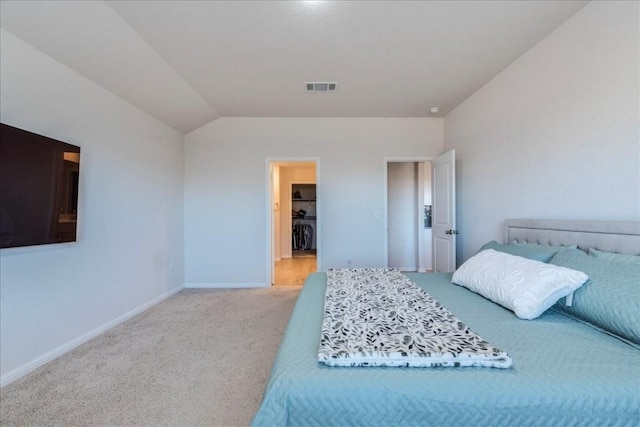 2501 Bear Juice Vw, Leander, TX 78641 - carpeted bedroom with baseboards and vaulted ceiling