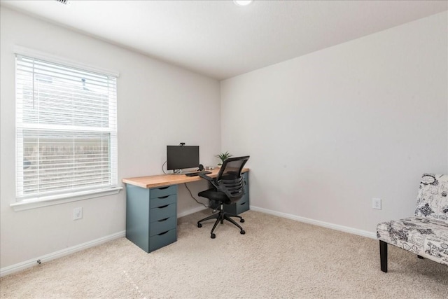 2501 Bear Juice Vw, Leander, TX 78641 - office area featuring light colored carpet and baseboards