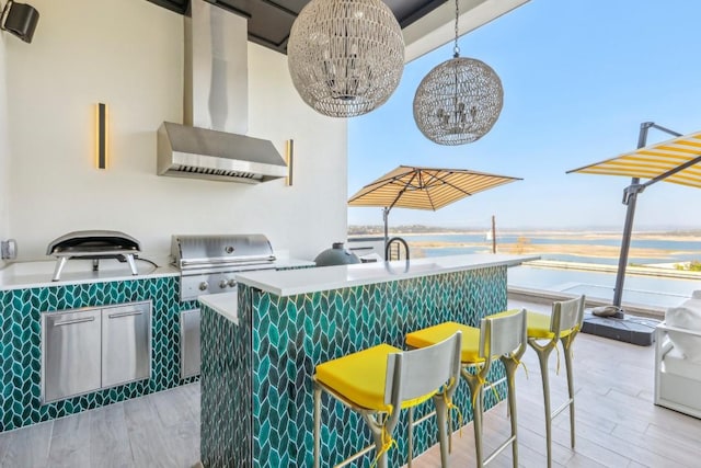 12885 Park Dr, Austin, TX 78732 - view of patio / terrace with a water view