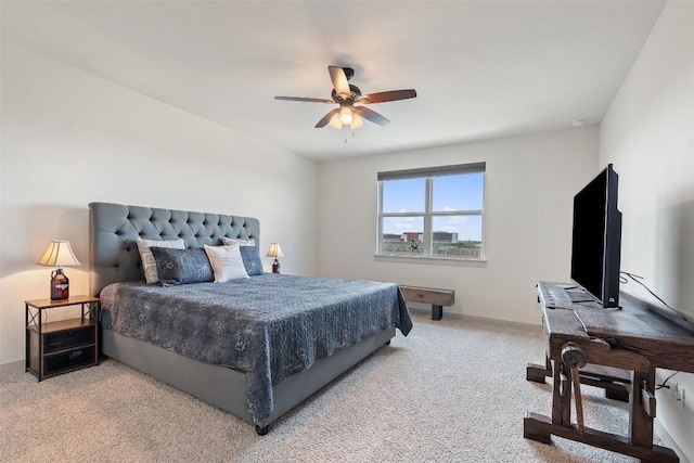 116 Big Cypress Bayou Rd, Hutto, TX 78634 - bedroom with light colored carpet and ceiling fan