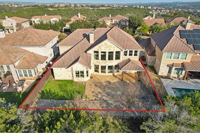 birds eye view of property