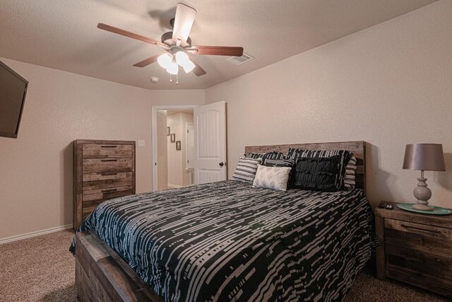 8000 Gold Dr, Killeen, TX 76542 - carpeted bedroom featuring baseboards and a ceiling fan