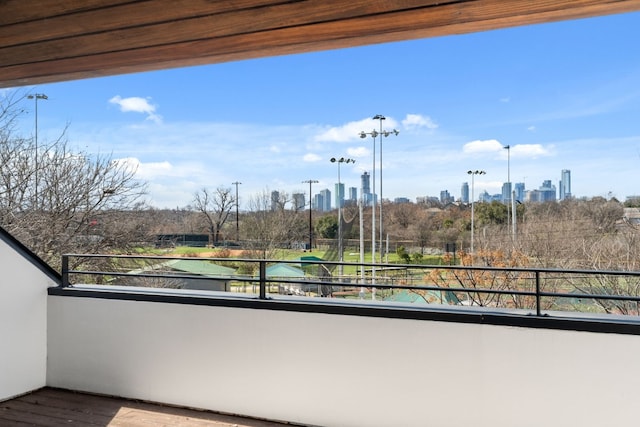 2903 E 14th St Unit 1, Austin, TX 78702 - balcony featuring a view of skyline