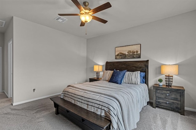 2221 Clove Ct, Temple, TX 76501 - carpeted bedroom with ceiling fan
