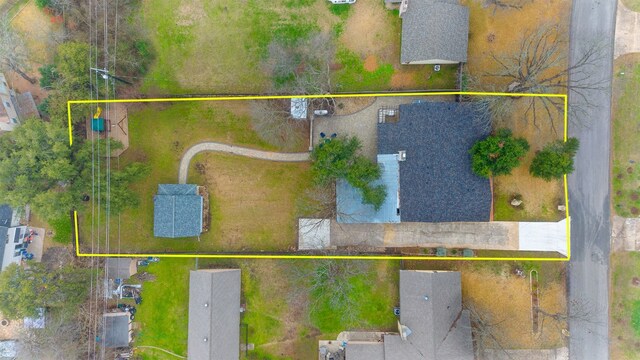 1526 Shenandoah Dr, Cedar Park, TX 78613 - aerial view of property and surrounding area featuring property boundaries highlighted