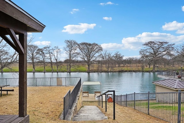 exterior space with fence