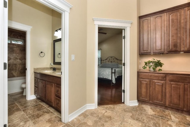 interior space featuring sink