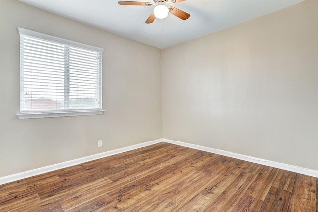 218 Cloud Rd, Hutto, TX 78634 - unfurnished room featuring ceiling fan and wood finished floors