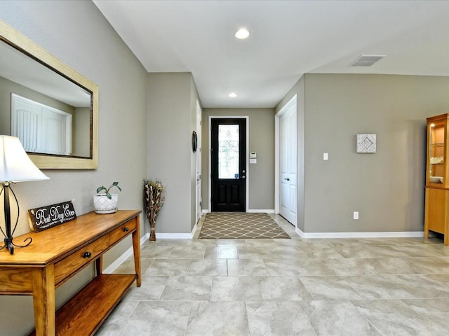1533 Cresson Trl, Leander, TX 78641 - entryway featuring baseboards and recessed lighting