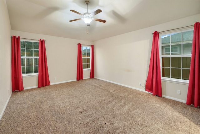 18825 Golden Eagle Way, Elgin, TX 78621 - carpeted spare room featuring a ceiling fan and baseboards