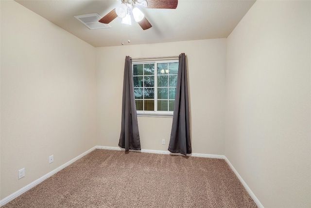 18825 Golden Eagle Way, Elgin, TX 78621 - unfurnished room featuring light carpet and a ceiling fan