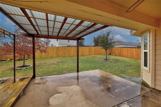 18825 Golden Eagle Way, Elgin, TX 78621 - fenced backyard featuring a patio area