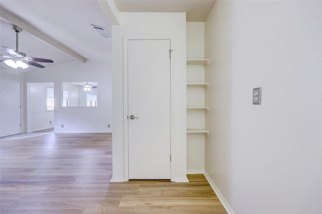 803 Castle Ridge Rd, Austin, TX 78746 - hall featuring light wood-style floors and baseboards
