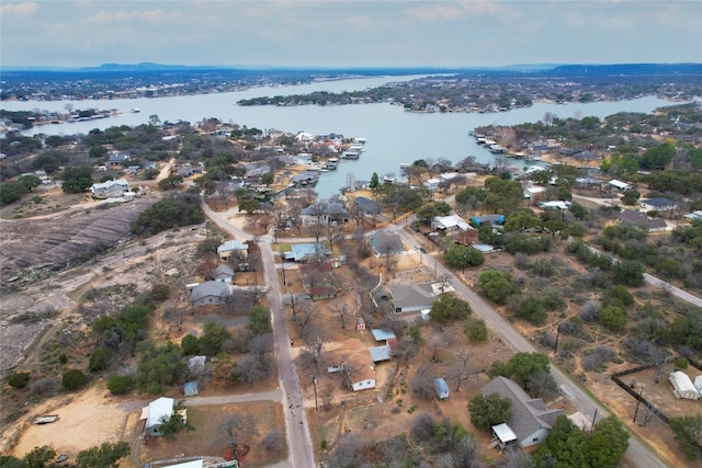 148 W Castleshoals Dr, Granite Shoals, TX 78654 - aerial view with a water view