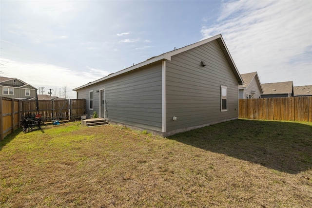 exterior space featuring a yard