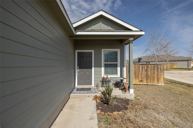 view of entrance to property