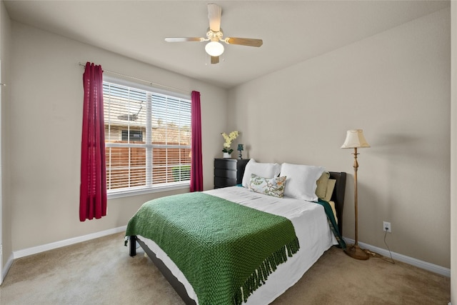 11000 Anderson Mill Rd Unit 100, Austin, TX 78750 - bedroom with carpet flooring, baseboards, and ceiling fan
