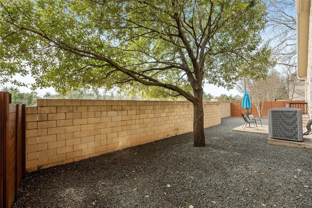 11000 Anderson Mill Rd Unit 100, Austin, TX 78750 - fenced backyard featuring central AC unit and a patio