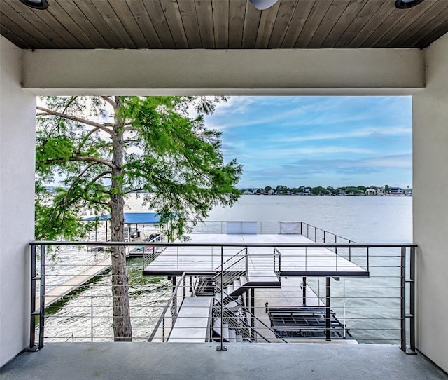 1012 Impala Dr, Granite Shoals, TX 78654 - exterior space with a water view and a balcony