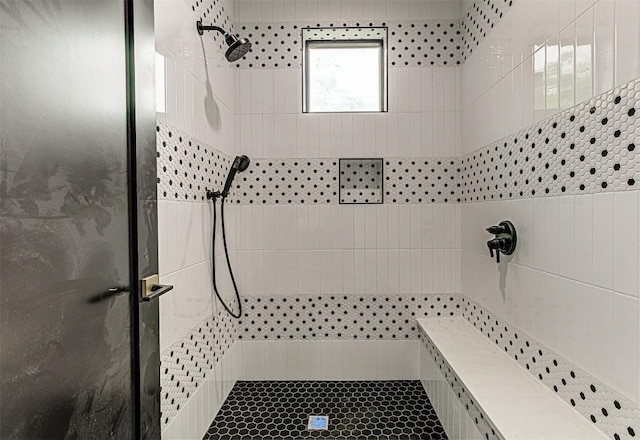 1012 Impala Dr, Granite Shoals, TX 78654 - full bath with tile walls and a stall shower