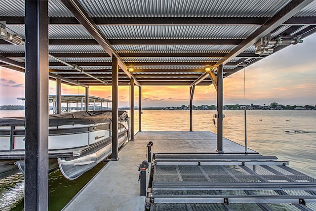 1012 Impala Dr, Granite Shoals, TX 78654 - view of dock with boat lift and a water view