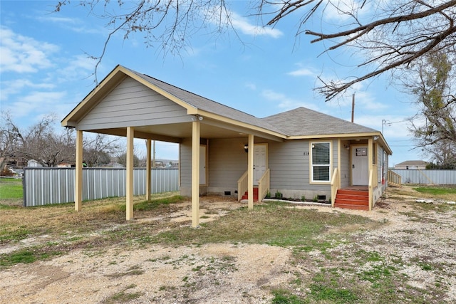 view of front of house