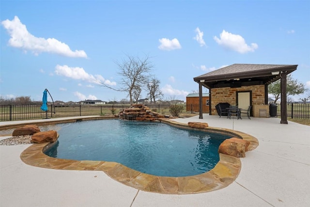 view of pool with a patio