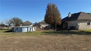 exterior space featuring a yard