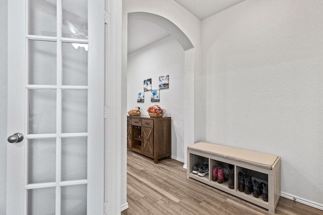 interior space featuring hardwood / wood-style floors