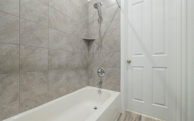 bathroom featuring bathtub / shower combination