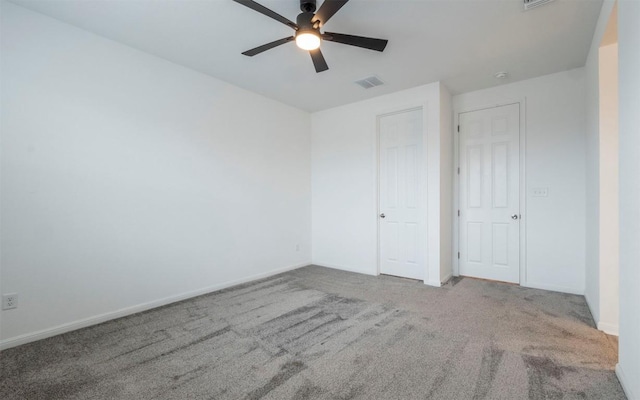 228 Citation Dr, Jarrell, TX 76537 - unfurnished bedroom featuring carpet, baseboards, and a ceiling fan