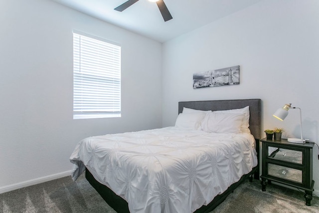 228 Citation Dr, Jarrell, TX 76537 - carpeted bedroom with ceiling fan and baseboards