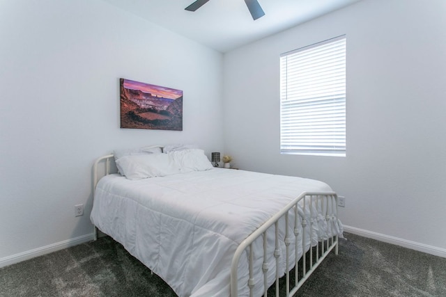 228 Citation Dr, Jarrell, TX 76537 - carpeted bedroom featuring baseboards and ceiling fan