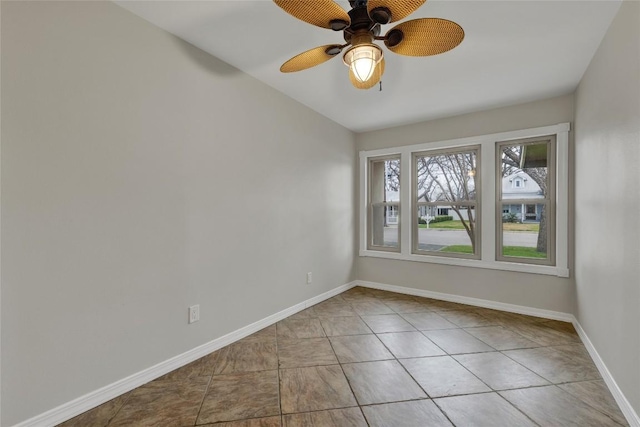 902 W Mill St, New Braunfels, TX 78130 - tiled spare room with ceiling fan
