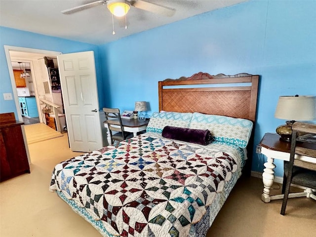 302 E Castlewood Dr, Granite Shoals, TX 78654 - bedroom with ceiling fan