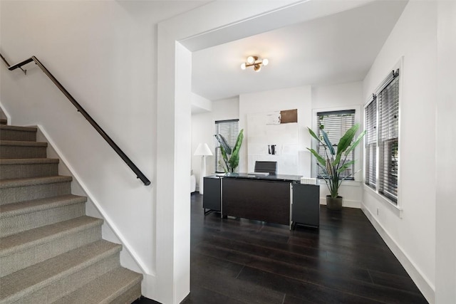 interior space featuring hardwood / wood-style floors