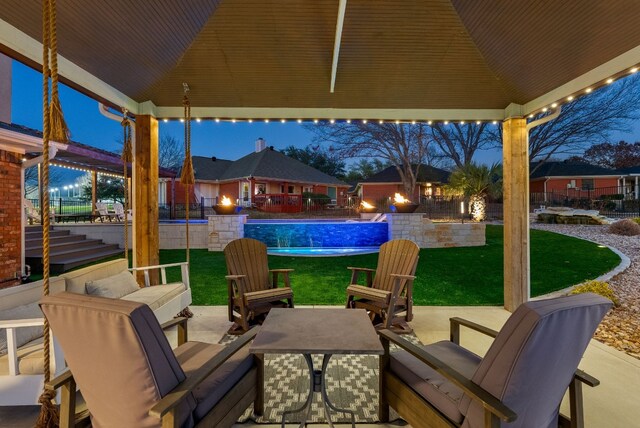 1207 Hyacinth Dr, Temple, TX 76502 - view of patio with an outdoor hangout area and an outdoor pool