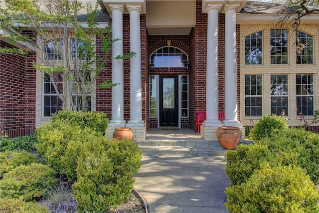 465 Hannah Dr, Dripping Springs, TX 78620 - view of exterior entry with brick siding