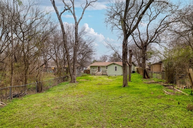 1406 Webberville Rd, Austin, TX 78721 - view of yard with a deck