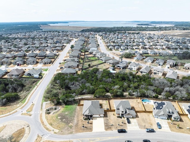 aerial view featuring a residential view