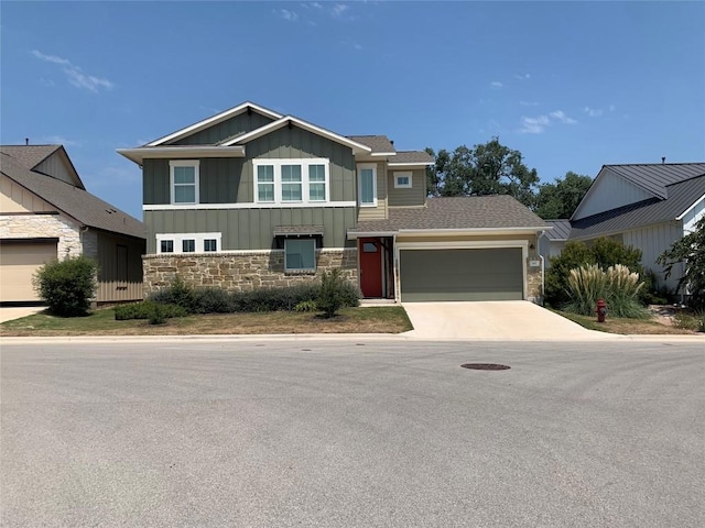 view of front of house featuring a garage