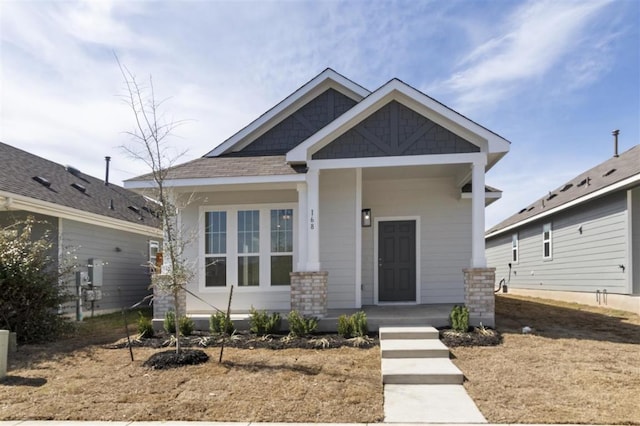 168 Bosque Dr, San Marcos, TX 78666 - craftsman house featuring a porch