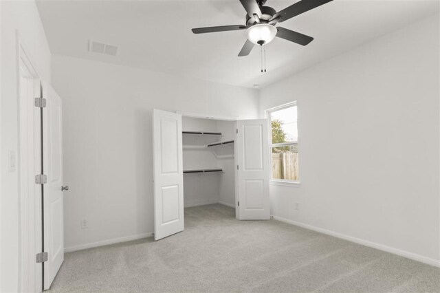 168 Bosque Dr, San Marcos, TX 78666 - unfurnished bedroom featuring carpet, baseboards, and ceiling fan