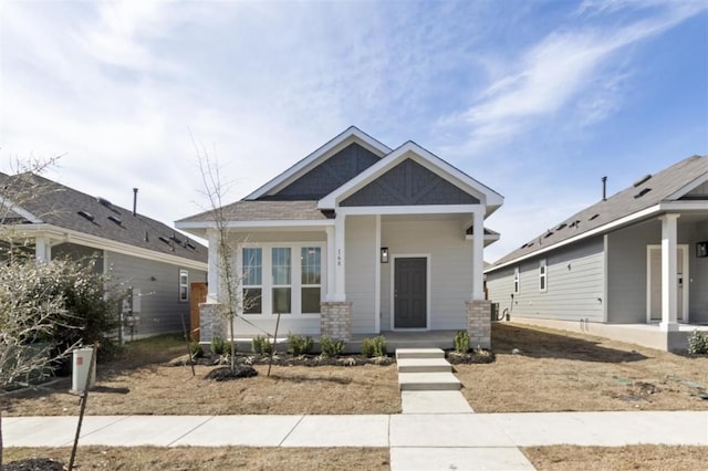168 Bosque Dr, San Marcos, TX 78666 - craftsman house featuring a porch