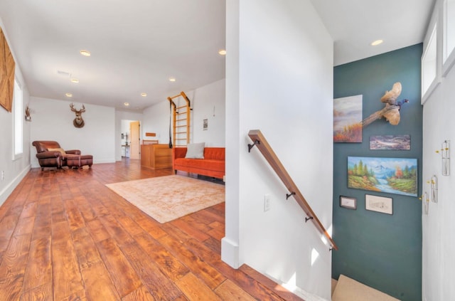 interior space featuring hardwood / wood-style flooring