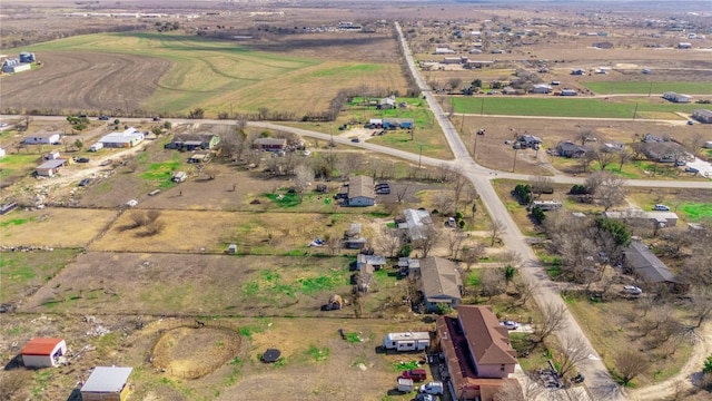 bird's eye view with a rural view